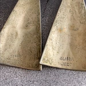 Alpaca Mexico Turquoise Inlay earrings